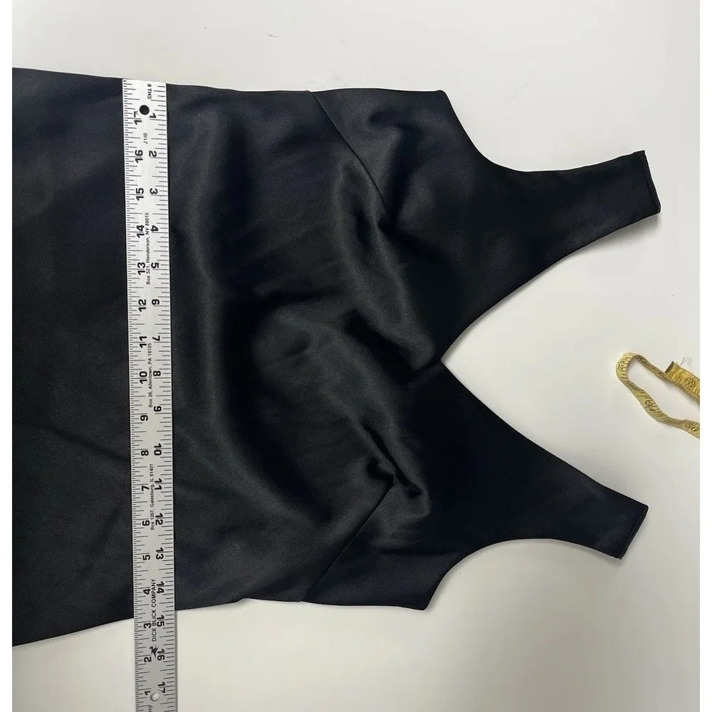 Vintage Rampage Satin Cocktail‎ Dress 90s  Y2K Whimsigoth Beaded Bodycon sz 3
